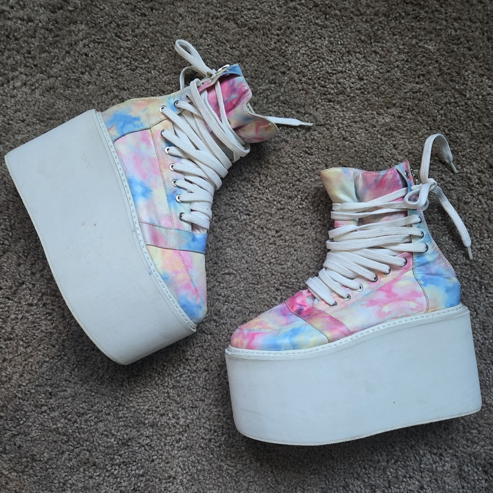 Rare discontinued unif nobody candy sunset platforms